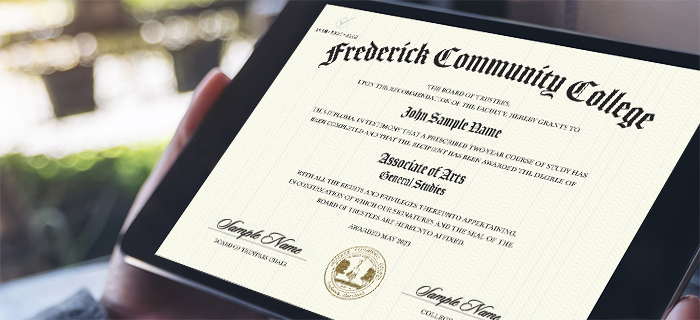 How to Access Your Digital Diploma or Certificate You will receive an email with a link to download your credential when it is available from our trusted partner, CeCredentialTrust. To request a new download link, please use the CeCredential Trust site to&nbsp;resend invitation link.    The Benefits of Going Digital IT'S A SECURE, VERIFIABLE AND OFFICIAL PDF YOU CAN SHARE!  Employers love the CeDiploma! It is simple to read, easy to understand, and is directly validated by your institution in seconds. Enjoy unlimited sharing with family, friends, and employers. You can even share it on social media! Show instant proof of your education using&nbsp;Validation Services. Save the PDF on as many devices as you want. Enhance your resume by adding the&nbsp;CeDiD* and validation URL directly to it! *CeDiD = a unique 12-digit Certified Electronic Document Identifier  Note:A credential may not be available for all conferral dates. For security reasons, the electronic credential cannot be printed.  For additional information about digital credentials, their features, trademarks and patents, please visit cecredentialtrust.com.